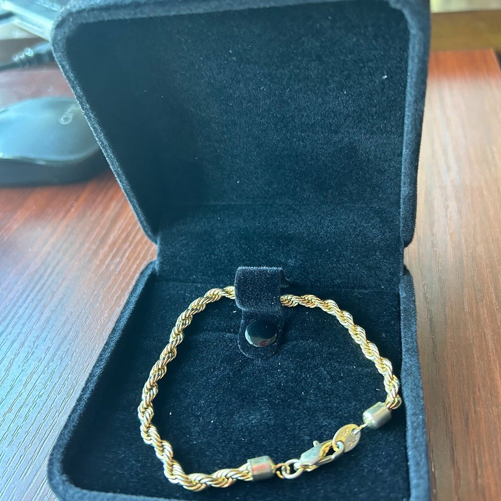 GOLD ITALIAN ROPE BRACELET